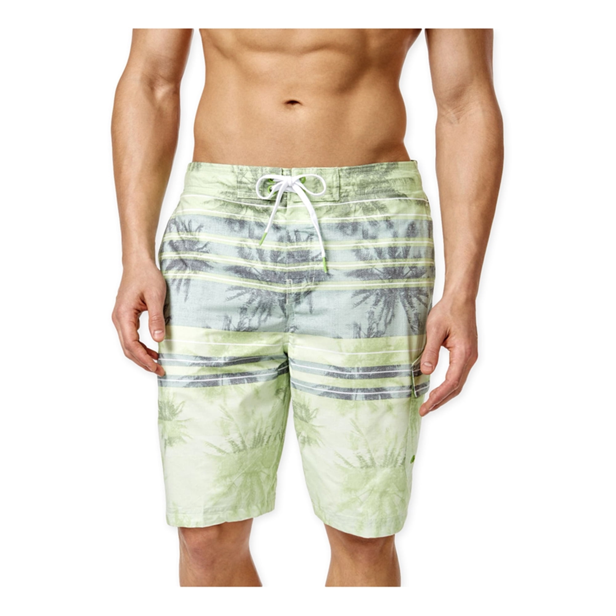 Speedo - Speedo Mens Palm Striped Swim Bottom Board Shorts - Walmart ...