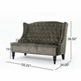 thumbnail image 2 of Modern Glam Loveseat with Jewel Colors & Wingback, 2 of 11