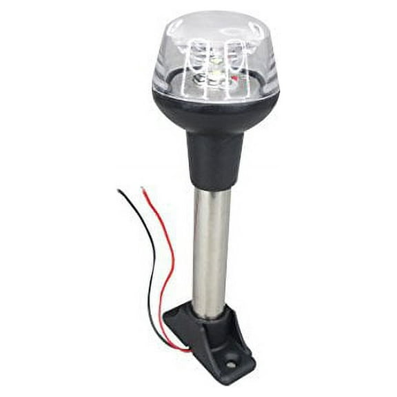 Pactrade Marine Boat LED All Round Anchor Navigation Light SS Pole 8-30v Height 7-1/2'' USCG 2NM A-16 Certified