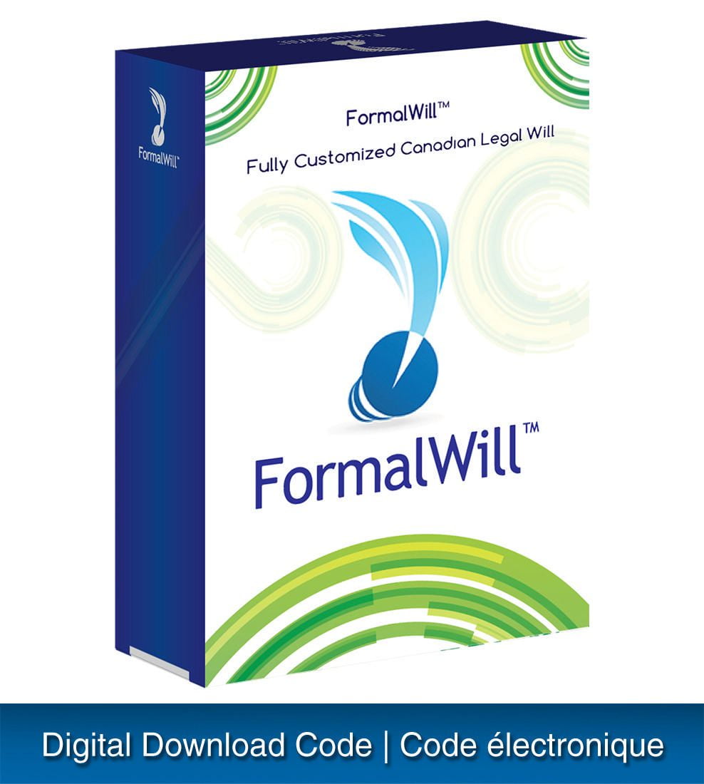 FormalWill™ Fully Customized Canadian Legal Will Kit (Digital Download)