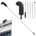 Roof Gutter Cleaner Retractable Brush Tool for Gutter Curved Design