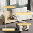 thumbnail image 3 of Homall Canapé Sectionnel Convertible, Canapé Moderne en Velours Côtelé en Forme de L 3 Places Sectionnel avec Méridienne Réversible pour Petit Salon, Appartement et Petit Espace, 3 of 6