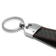 thumbnail image 4 of iPick Image for Honda HR-V Real Black Carbon Fiber Loop Strap Key Chain with Red Stitching, Official Licensed, 4 of 5