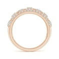 thumbnail image 2 of ANGARA Natural Style Diamond Broad Anniversary Ring in 14K Rose Gold for Women (Size-2.4mm| Color-H| Clarity-SI2) | April Birthstone, Anniversary, Jewelry Gift for Women | Natural Diamond Ring, 2 of 9