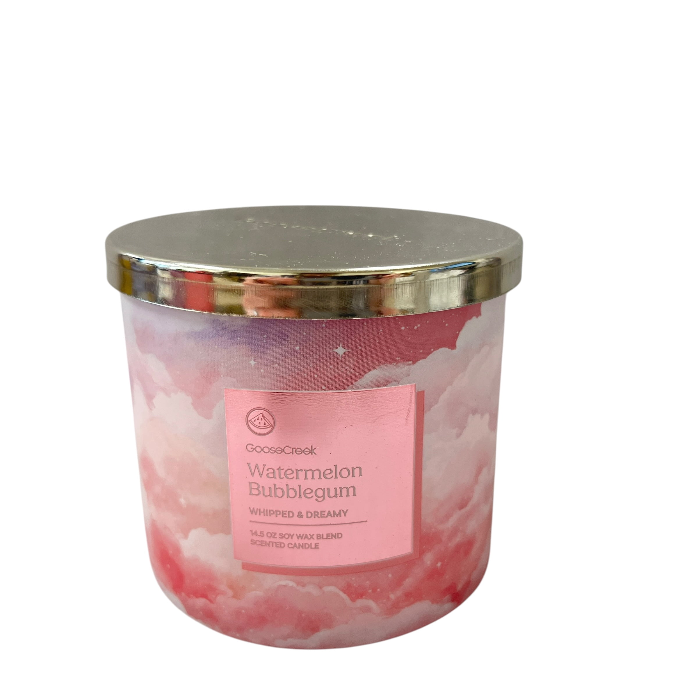 Goose Creek Watermelon Bubble Gum Scented 3 Wick Candle 14.5 oz