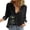 Black, variant on yunLCZ Women's Button Down Shirt Fashion Women's Loose Button Solid Lapel Long Sleeves T Shirt Blouse Tops