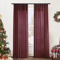 thumbnail image 1 of Juego de 2 cortinas XTMYI semitransparentes con aspecto de lino, 274 x 127 cm, 1 of 8