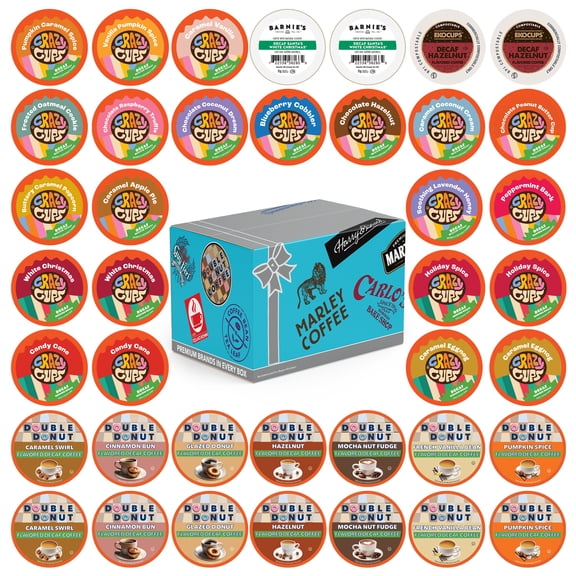 Perfect sampler variety Pack Pods, Flavored Decaf Coffee, 40 Count