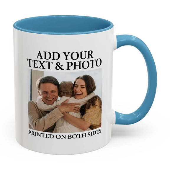 DIY Photo Cup Custom Coffee Cup With Pictures Coffee Mug Coffee Cup Custom Cup,Blue