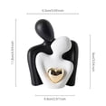 thumbnail image 2 of Mini Couple Statue Tv Stand Decor for Living Room,Abstract Bedroom Decor for Couples Sculpture Knick Knacks for Shelves,Valentine Anniversary Birthday,Show Pieces for Home Decor, 2 of 7