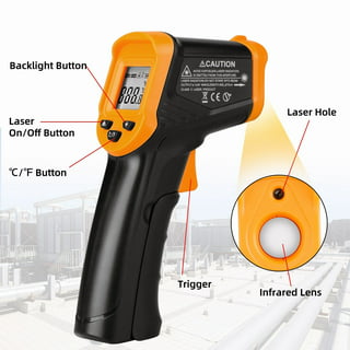 ThermoPro TP450W Dual Laser Temperature Gun for Cooking, Digital Infrared  Thermometer for Pizza Oven Grill, Laser Thermometer Gun