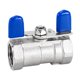 thumbnail image 1 of Válvula de cierre de agua con manija en T, válvula de bola de cierre de puerto completo, rosca hembra NPT recta, accesorios de plomería para tuberías 127 mm, 1 of 8