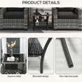 thumbnail image 2 of Aluminum Frame and PE Rattan | Used for Backyard Dining and Game Time | 5mm Thick Glass for a Sleek Look, 2 of 4