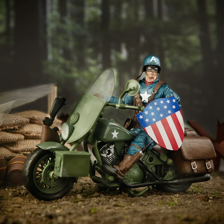 マーベルレジェンド キャプテン・アメリカ バイク marvel legends マーベルレジェンドシリーズチームのキャプテンアメリカとバイク