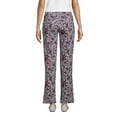 thumbnail image 2 of Lands' End Women's Starfish Mid Rise Straight Leg Elastic Waist Pull On Pants, 2 of 3