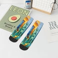thumbnail image 7 of Naloa Bright Paper Cactus Scene Ankle Socks for Women Non Slip Socks No Show Socks Classic Low Cut Casual Socks Casual Socks, 7 of 7