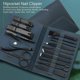 thumbnail image 4 of 16pcs/set Nail Clipper Cutter Trimmer Ear Pick Grooming Kit Manicure Set Pedicure Toe Nail Art Tools Set Kits with Bag, 4 of 4