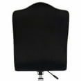 thumbnail image 3 of Impressions Vanity Royal Tufted Swivel Vanity Chair with Adjustable Height and 5 Wheelbase (Black), 3 of 5