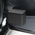 thumbnail image 4 of Car Trash Can with Lid Small Garbage Can Accessories Car Trashcan Car Trash Bin for Trash Key Black, 4 of 6