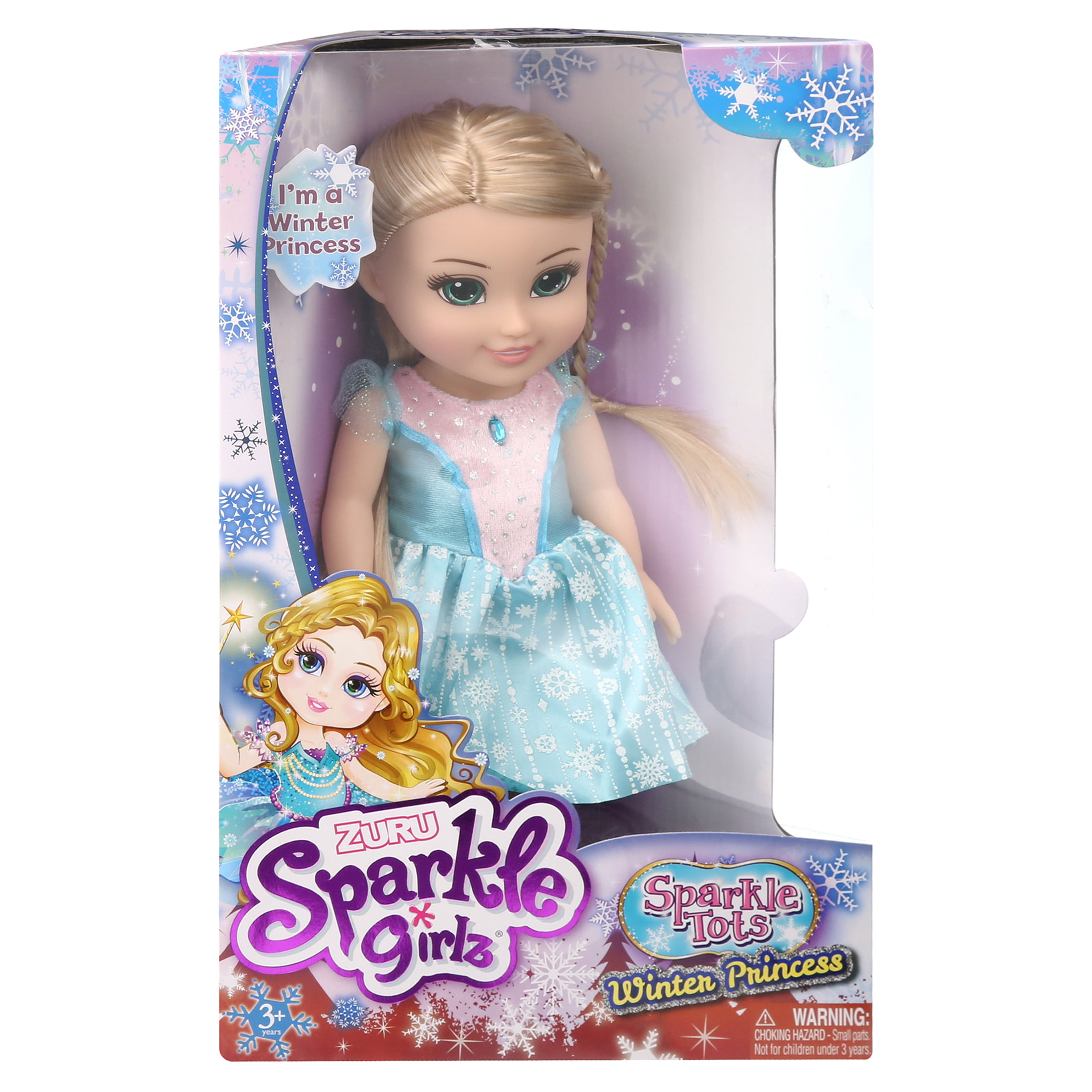 Sparkle Girlz 13 Sparkle Cutie Winter Princess Doll by ZURU for Children  Ages 3 Plus