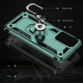thumbnail image 7 of Feishell Hybrid Armor Phone Case for Samsung Galaxy A03s,Military Grade Shockproof 360 Rotatable Metal Ring Holder Kickstand Support Magnetic Car Mount Dual Layer Protective Phone Cover,Darkgreen, 7 of 7