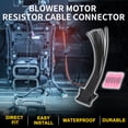 thumbnail image 2 of 1 Juego de Conector de Cable del Resistor del Motor del Ventilador para Renault Megane Impermeable No.8200729298 Negro, 2 of 6
