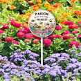 thumbnail image 3 of Eveokoki Round (9.2X9.2) IN Pardon The Weeds We Are Feeding The Bees Metal Signs With Stakes Aluminium No Mow Yard Sign Stand For Garden Lawn Summer Bee Decorations Outdoor, 3 of 5