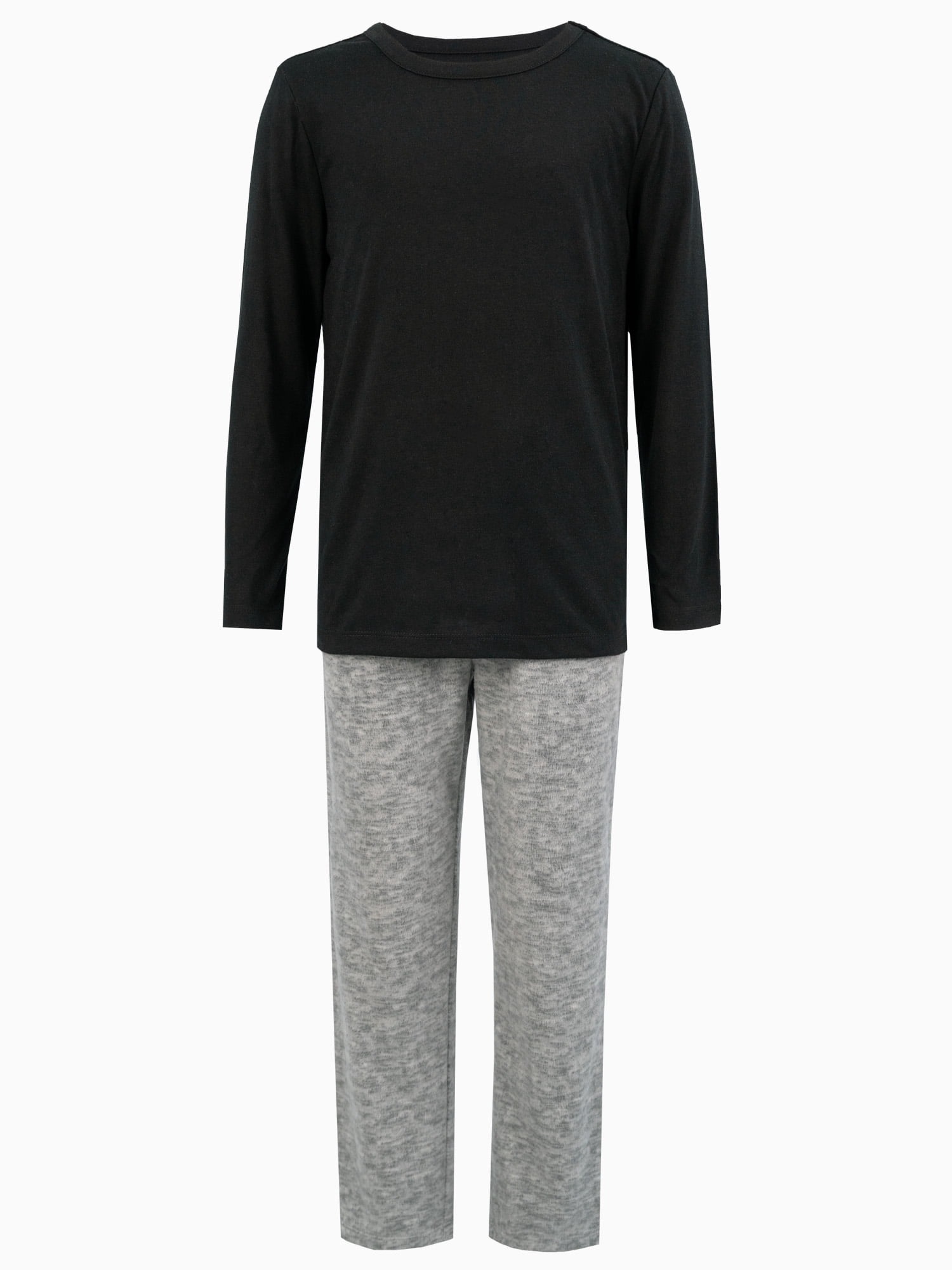 Fruit of the Loom Boy's Long Sleeve Fleece Pajama Set, 2-Piece, Sizes 4-16