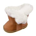 thumbnail image 1 of Paquete de 3-23 botas de nieve de gamuza con cremallera , zapatos de invierno para accesorios de muñecas de 18 pulgadas 3 piezas Baoblaze Botas de nieve de muñeca, 1 of 8