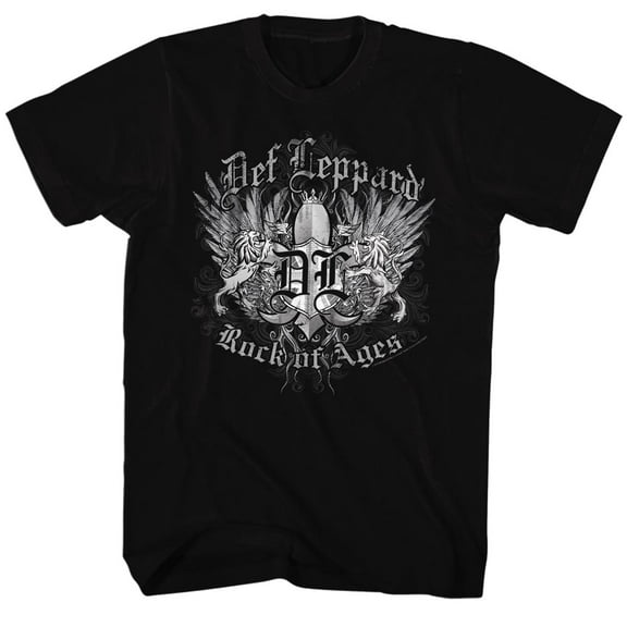 Def Leppard Music Rockofages Adult Short Sleeve T Shirt