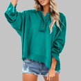 thumbnail image 2 of Vedolay Women's Hoodies 2023 Loose T-Shirts Tops Tie Long Sleeve Loose Sweatshirts Green,L, 2 of 5