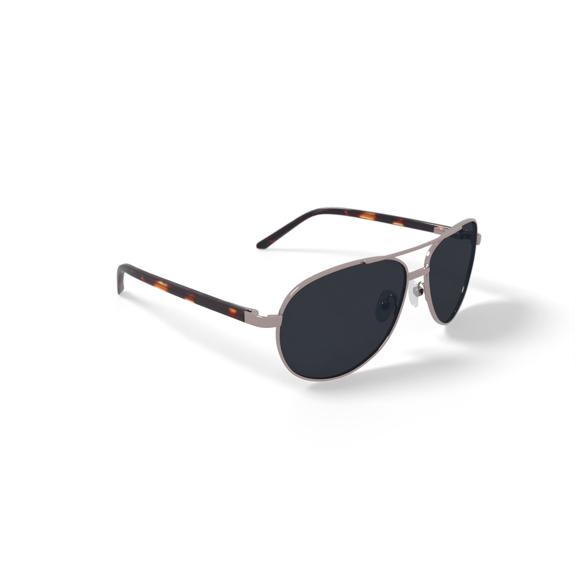 Veer New Castle II Men’s Fashion Sunglasses in Gold Aviator Metal, 61-14-135, with Case