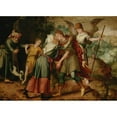 thumbnail image 2 of Master Of The Prodigal Son 14x11 Black Ornate Wood Framed Double Matted Museum Art Print Titled: The Return of Tobias, 2 of 5