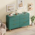 thumbnail image 2 of Huisuilinss Fluted 3/5/6 Drawer Dresser For Bedroom,Wood Wide Chest Of Drawers,Tall Nightstand,Double Dresser,Modern Side Table With Metal Handle & Feet For Living Room Hallway, 2 of 7