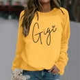 thumbnail image 2 of Sweatshirt for Women Long Sleeve Sweatshirt Pullover Women Yellow Crewneck for Womens Fall Outfits Cute Sweatshirt, 2 of 4
