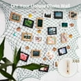 thumbnail image 5 of 2 Pack Decoractive Fishing Net 80x40 Inch, 3mm Thickness Caramel Natural Cotton Large Picture Wall Hanging Fish Net, Party Decorations Fishnet for Tropical Nautical Pirate Beach Mermaid Themed Party, 5 of 7