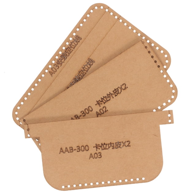 OHOIOLLA 1Jgo Plantilla De Patrones Para Billetera De Cuero Khaki Resistente Y Reutilizable Para Manualidades