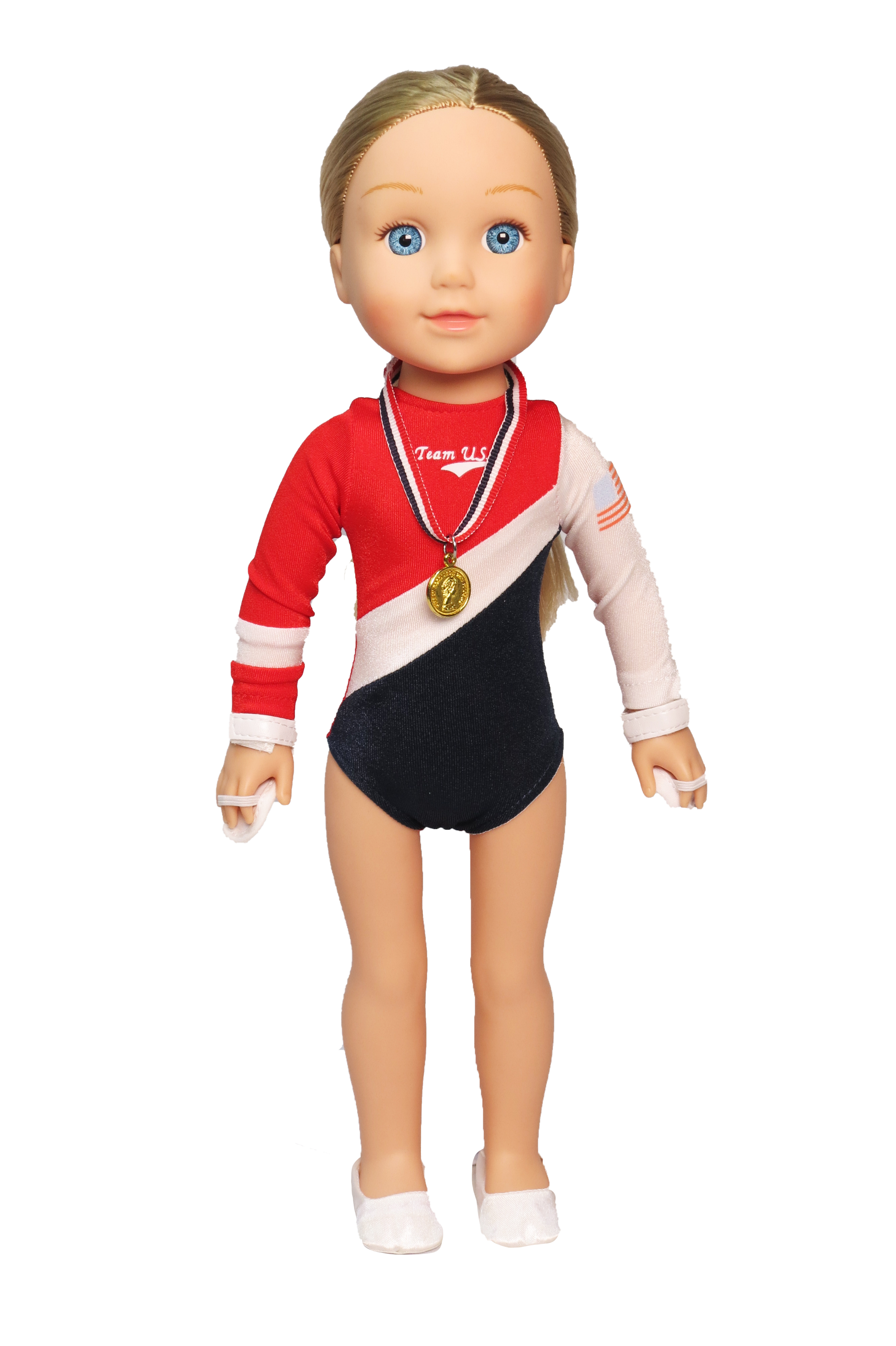 14.5inch Doll Rosie USA Gymnast Complete Gymnastic Set | American Fashion World