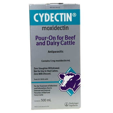 Cydectin Pour-On Cattle Wormer, 500 mL