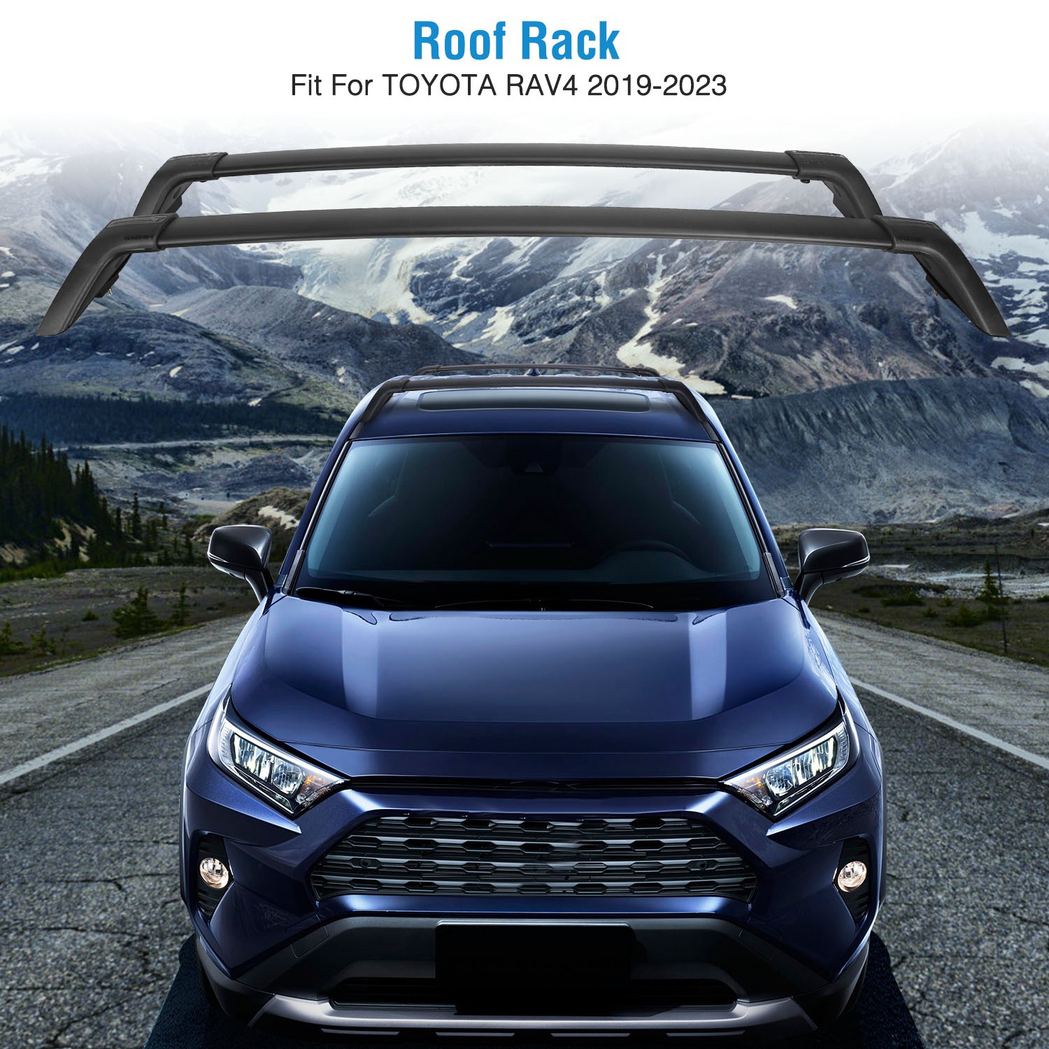 Roof Rack Cross Bars Compatible for Toyota RAV4 2019-2023