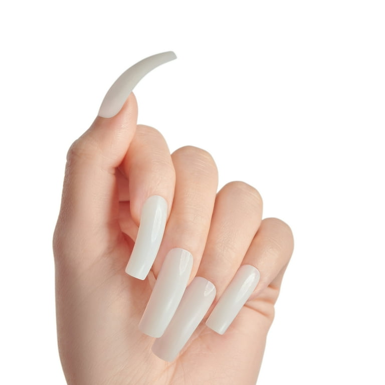Kiss Full-Cover Curve Overlap Long Squoval Press-on Nails