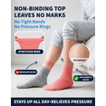 thumbnail image 2 of Special Essentials 6 Pairs Women's Non-Binding Diabetic & Circulator Ankle Socks - Comfortably Soft, Moisture-Wicking Cotton Assorted Multicolors, 2 of 7