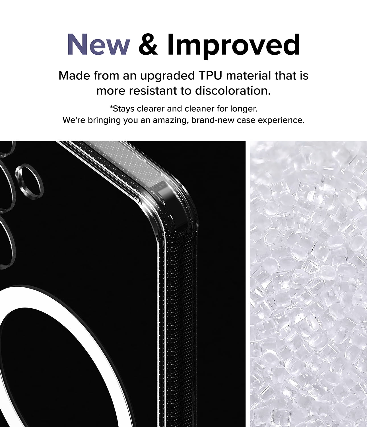 Samsung Galaxy S24 Plus Ringke [Fusion Magnetic] Clear Shockproof Heavy Duty Anti-Yellowing Case