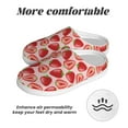 thumbnail image 6 of Haiem Cute Strawberry Print Women's Fuzzy Memory Foam House Slipper Cozy Home Footwear Non-slip Winter Slippers-37/38, 6 of 7