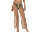 thumbnail image 2 of Beach Pants Sexy Hollow Out Polyester Crochet Net Women Cover Up Pants for Vacation, 2 of 7