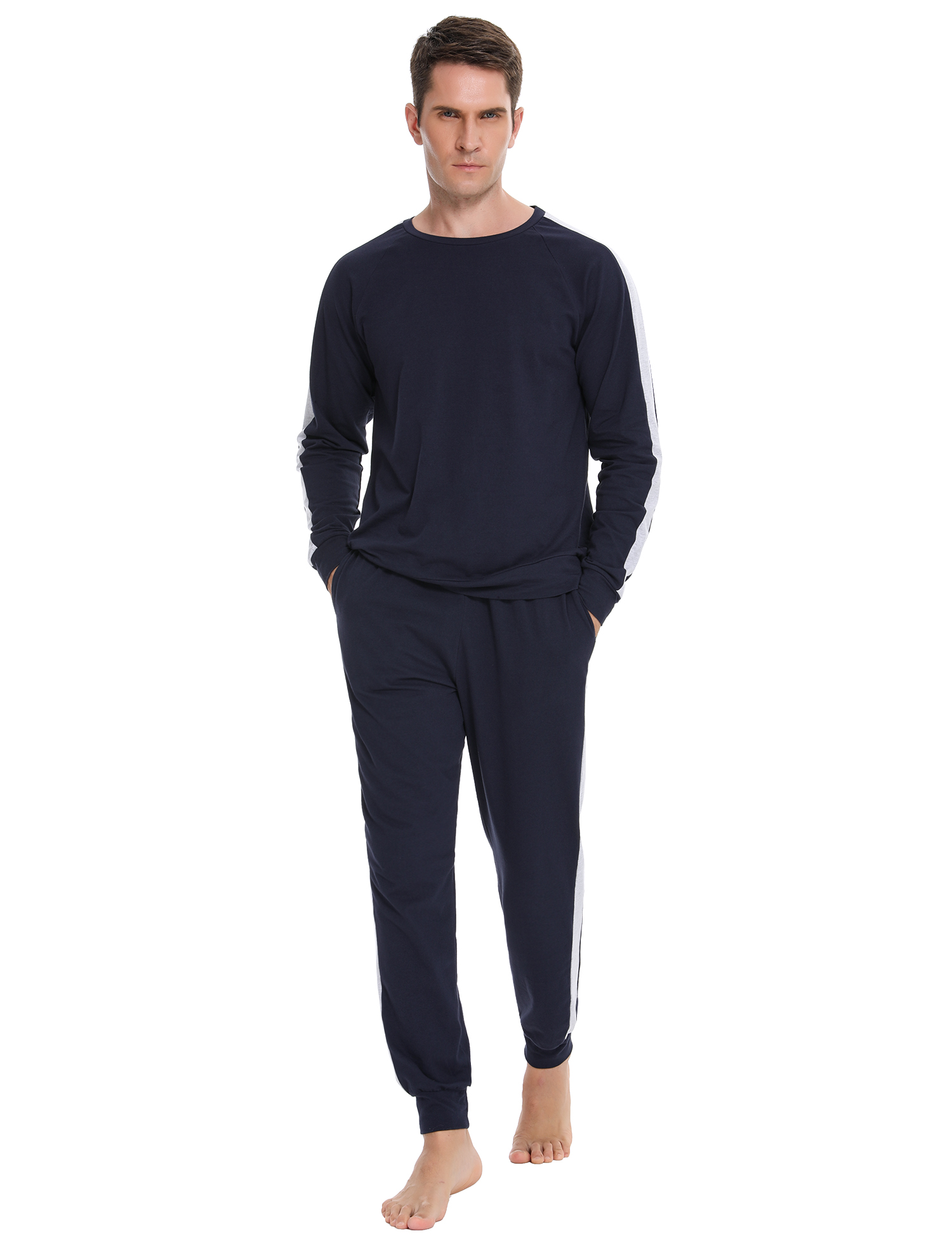 men's jersey knit pajama sets