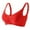 Red, variant on biudgviw Push up Bras for Women Soft Stretch High Impact T-Shirts Bras Wireless Adjustable Strap Fashion Trim Liftup Bras