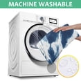 thumbnail image 6 of Blue White Tie Dye Mandala Pattern Square Tablecloth,Waterproof Square Table Cover,Wipeable Spillproof Washable Table Cover for Home Kitchen Party Decor 42"X42"(107x107cm), 6 of 6