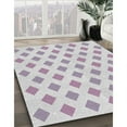 thumbnail image 3 of Ahgly Company Machine Washable Indoor Square Transitional Lavender Purple Area Rugs, 4' Square, 3 of 7