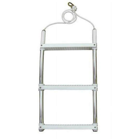 JIF Marine 3-Step Boat Ladder Anodized Aluminum Boat - Dock Table